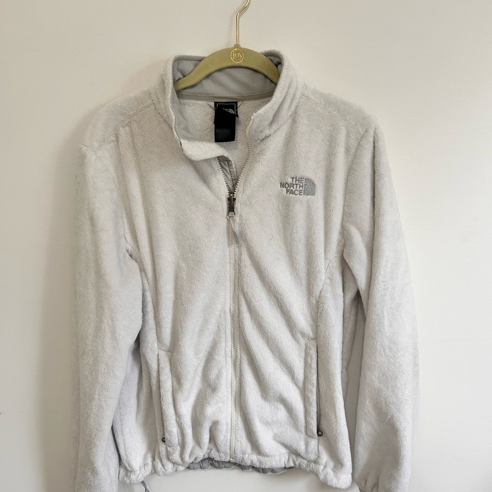 The North Face Soft White Zip-Up Fleece